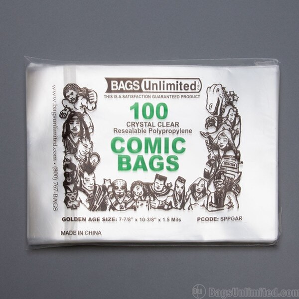 Polypropylene Golden Age Comic Bags
